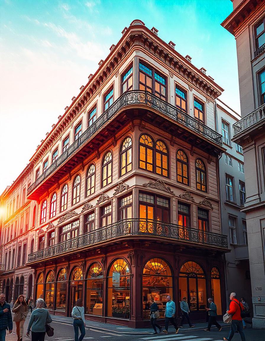 Bâtiment donnant sur la rue en numérisation 3d